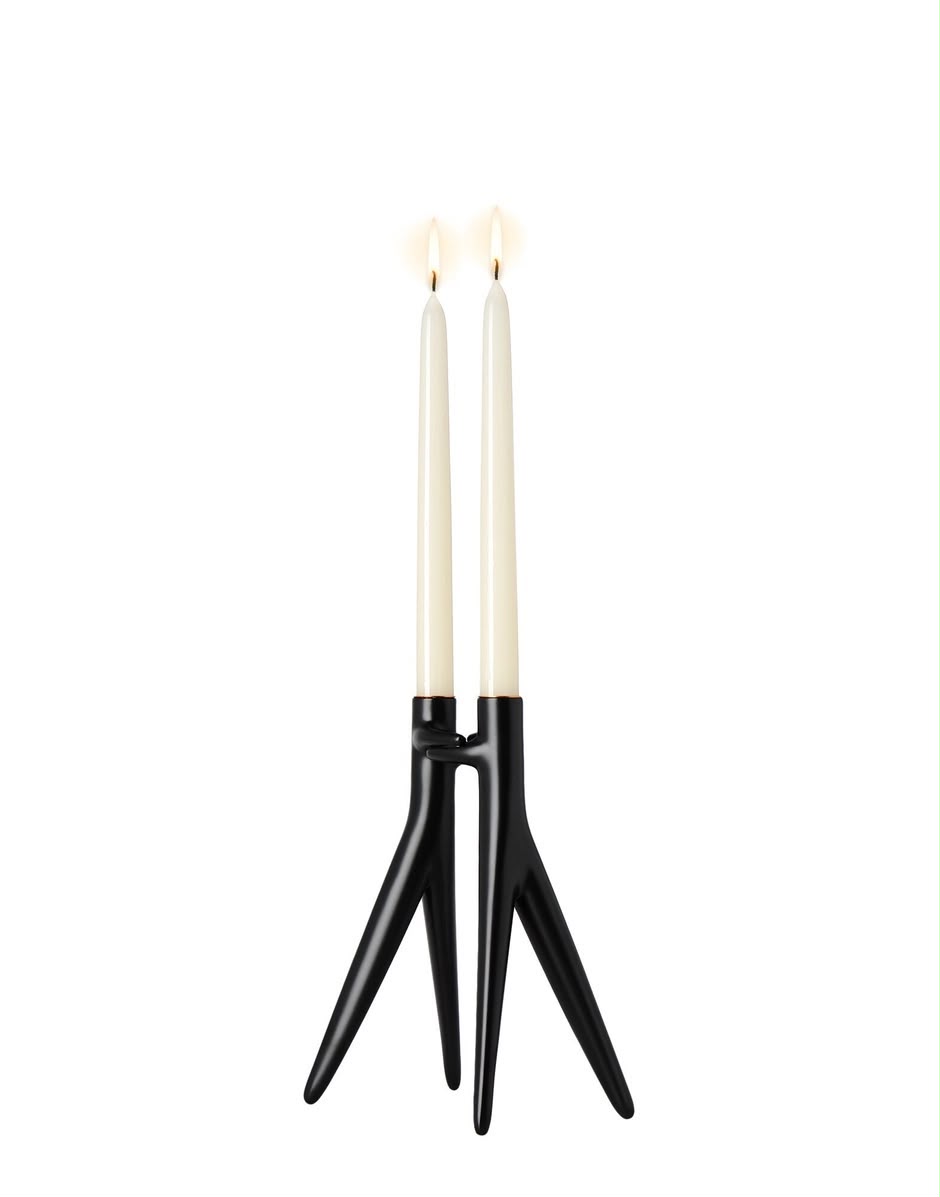 Kartell Abbracciaio Candelabro Starck Alumínio Caixa Aberta