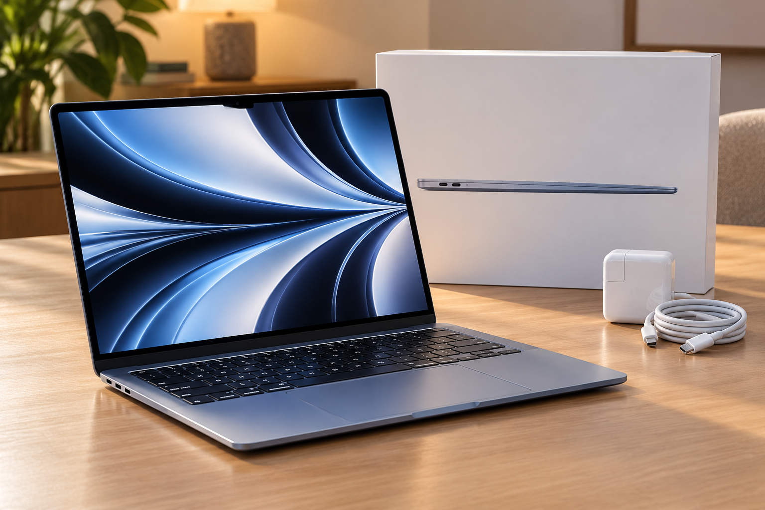 MacBook Air 13" M5 16GB 1TB Meia-noite — Novo, lacrado
