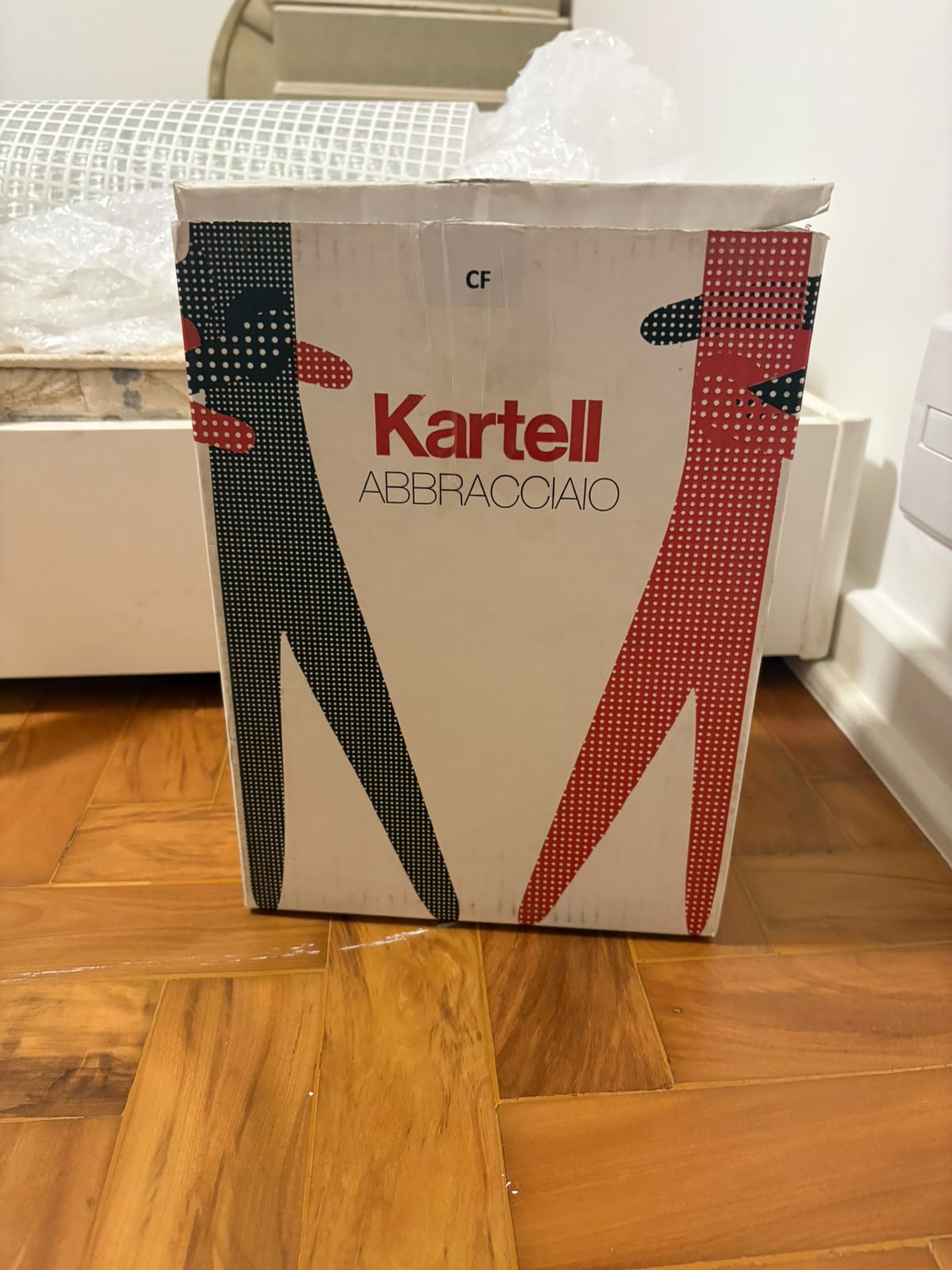 Kartell Abbracciaio Candelabro Starck Alumínio Caixa Aberta — foto 7 de 9