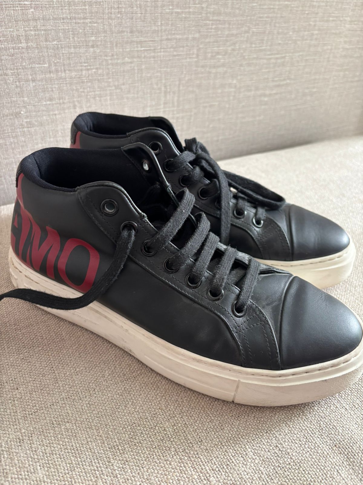 Tênis Salvatore Ferragamo Anson Couro Preto Masculino 41