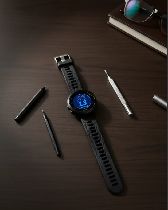 Smartwatch Garmin Forerunner 55 GPS Monitor Cardíaco Preto
