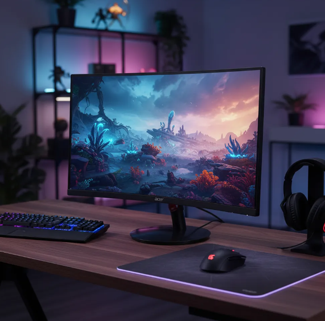 Monitor Gamer Acer Nitro XZ270 27" Curvo 1500R 240Hz Full HD