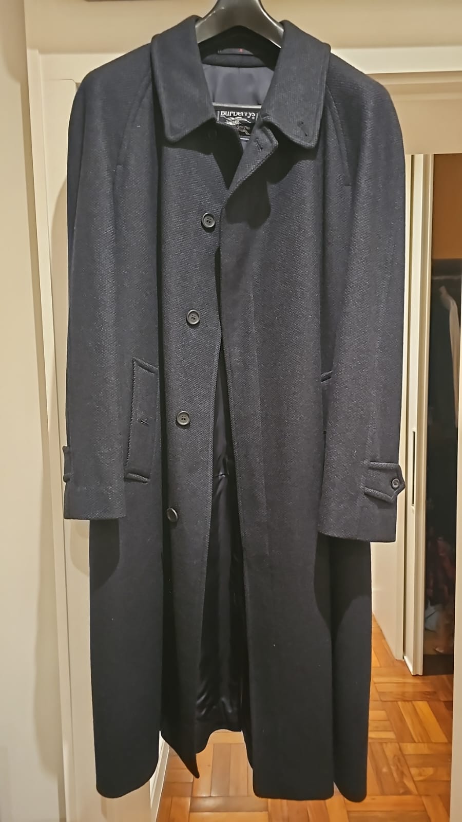 Sobretudo Burberry Balmacaan 100% Lã Made in England Masculino GG — foto 2 de 4
